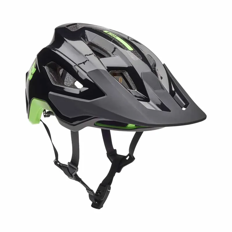 Fox Speedframe Pro 50th Year Anniversary Trail Helmet in Black/Green-3