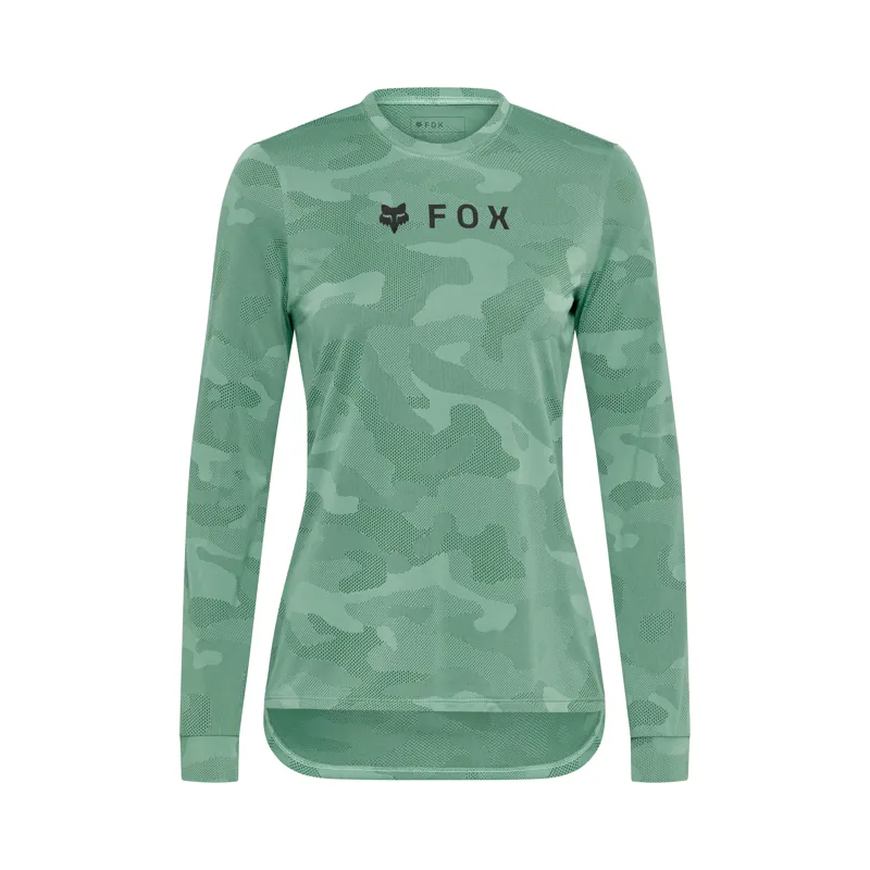 Fox Womens Ranger Tru Dri Long Sleeve MTB Jersey in Pine