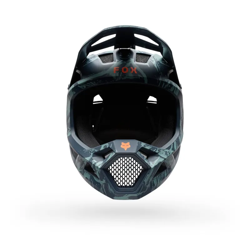 Fox Rampage Image Print Full Face MTB Helmet in Arctic Blue-2