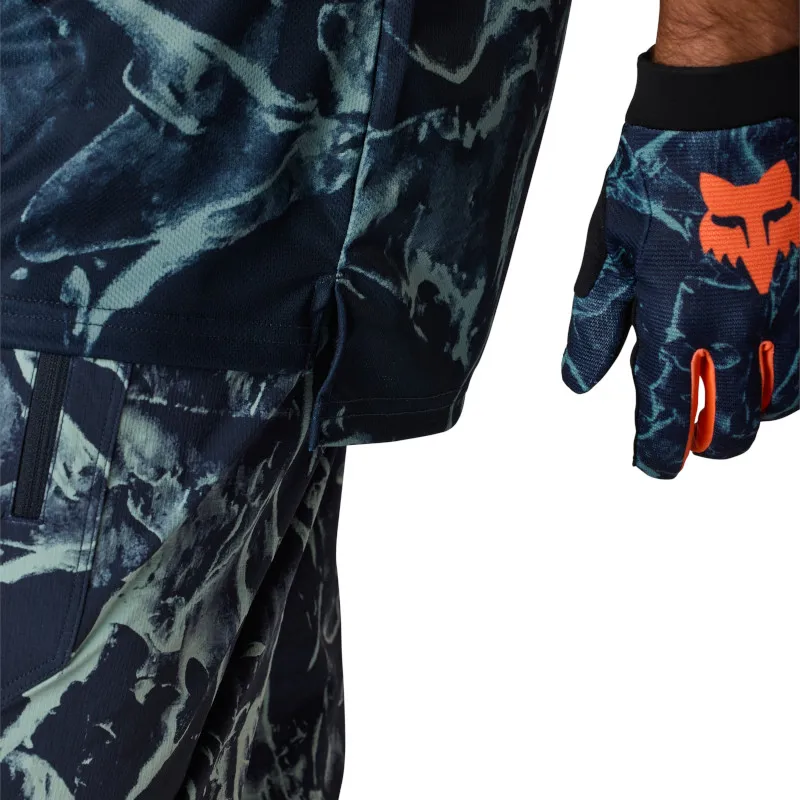 Fox Ranger Image Feel Short Sleeve Mens MTB Jersey in Arctic Blue-4