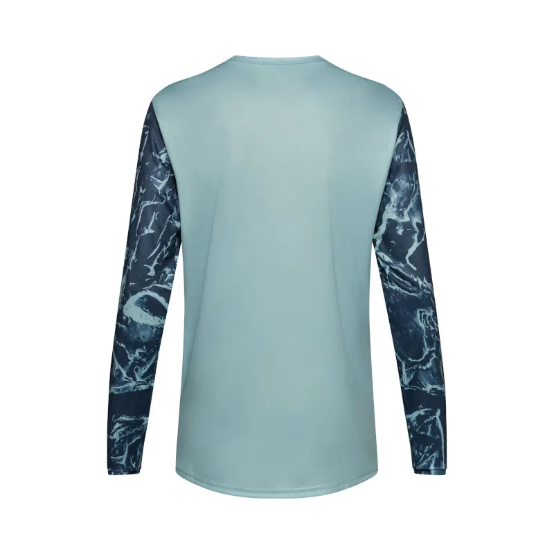Fox Ranger Image Feel Long Sleeve Mens MTB Jersey in Arctic Blue-1