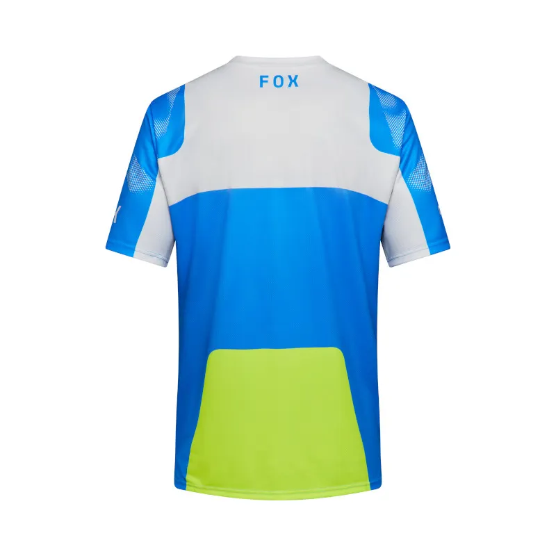 Fox Ranger Tactile Short Sleeve Mens MTB Jersey in Blue Jewel-1