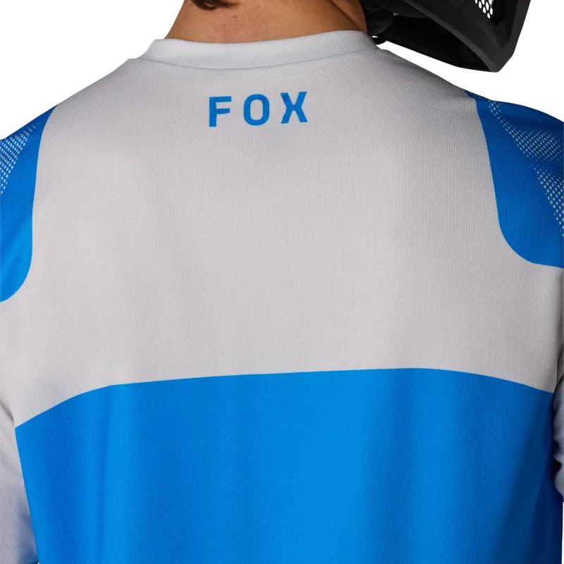 Fox Ranger Tactile Short Sleeve Mens MTB Jersey in Blue Jewel-4