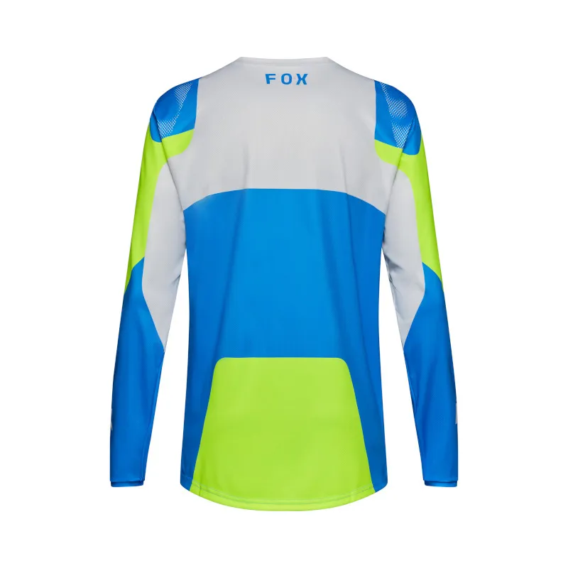 Fox Ranger Tactile Long Sleeve Mens MTB Jersey in Blue Jewel-1