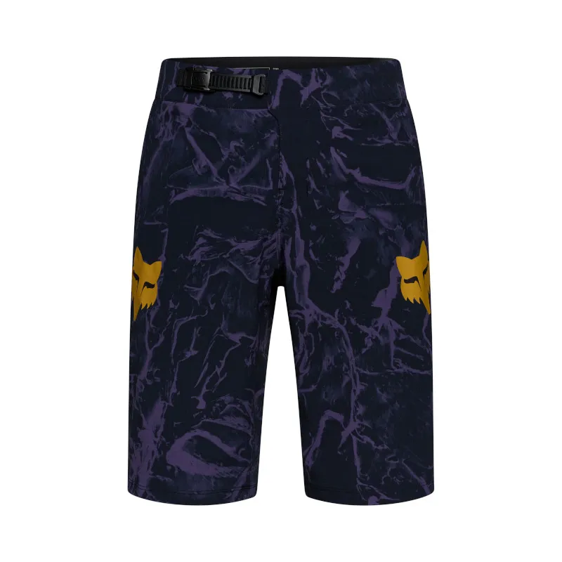 Fox Ranger MTB Shorts Image Print in Plum Purple
