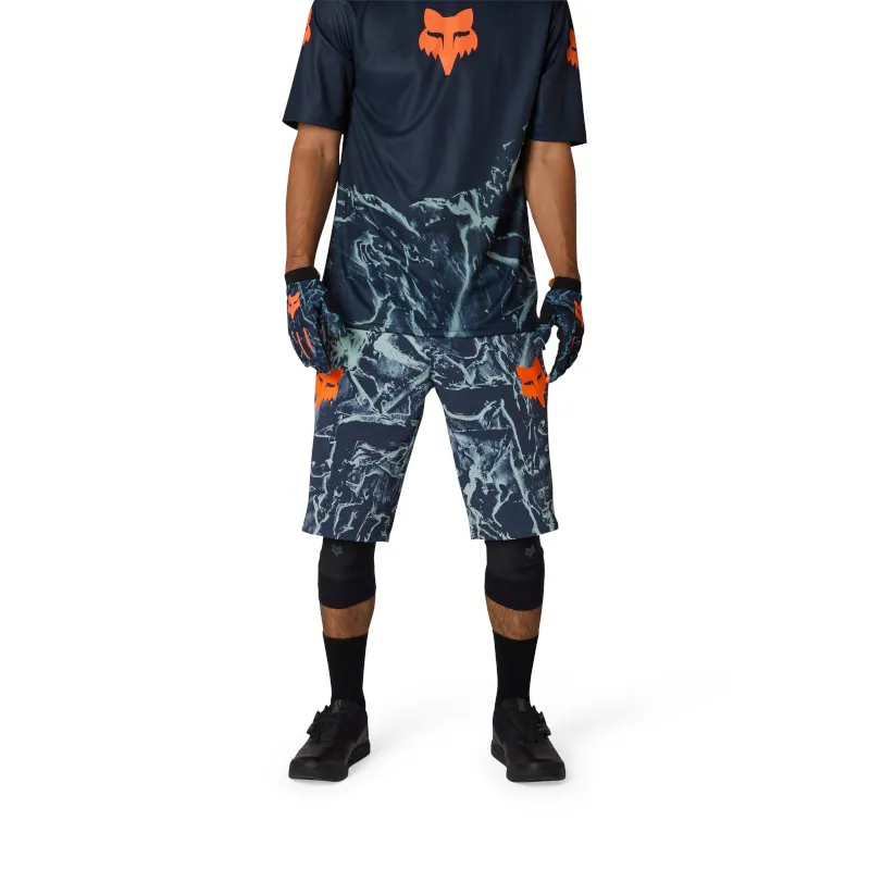 Fox Ranger MTB Shorts Image Print in Arctic Blue-4