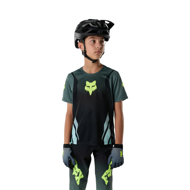 Fox Youth Ranger Jersey Foundry Short Sleeve in Sage-2