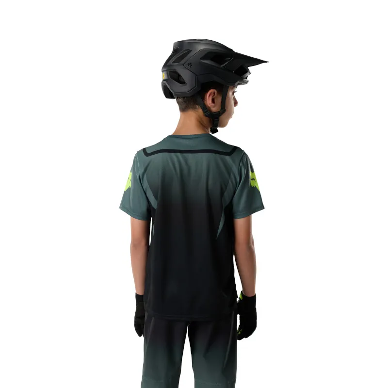 Fox Youth Ranger Jersey Foundry Short Sleeve in Sage-3