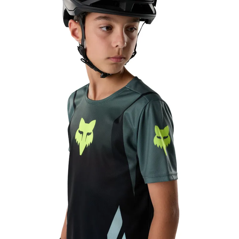 Fox Youth Ranger Jersey Foundry Short Sleeve in Sage-4