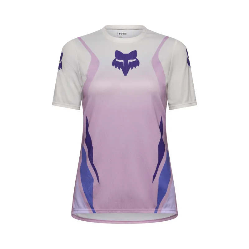 Fox Womens Ranger Short Sleeve Jersey Foundry in Lavender Drift