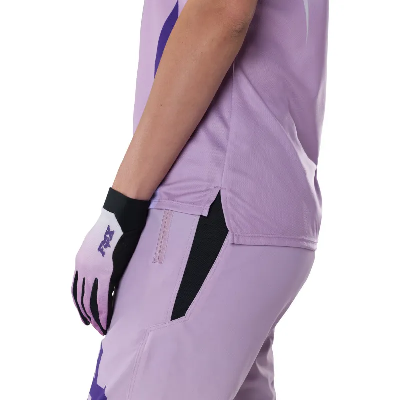 Fox Womens Ranger Short Sleeve Jersey Foundry in Lavender Drift-5