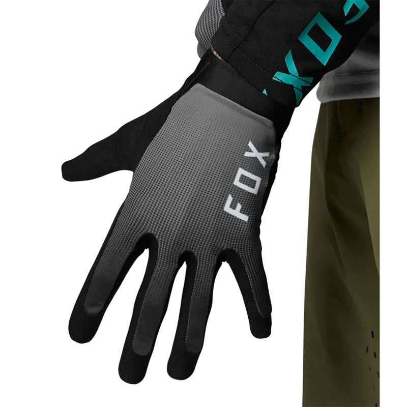 Fox Racing Flexair Ascent Mens Long Finger Gloves in Black