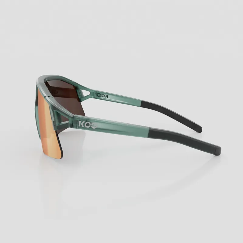 KOO HYPE Sunglasses Green Glass Matt/Copper Mirror-2