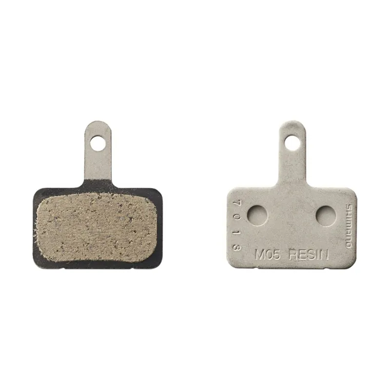 Shimano BR-MT400 Disc Brake Pads Resin with Spring B05S-RX in Silver-1