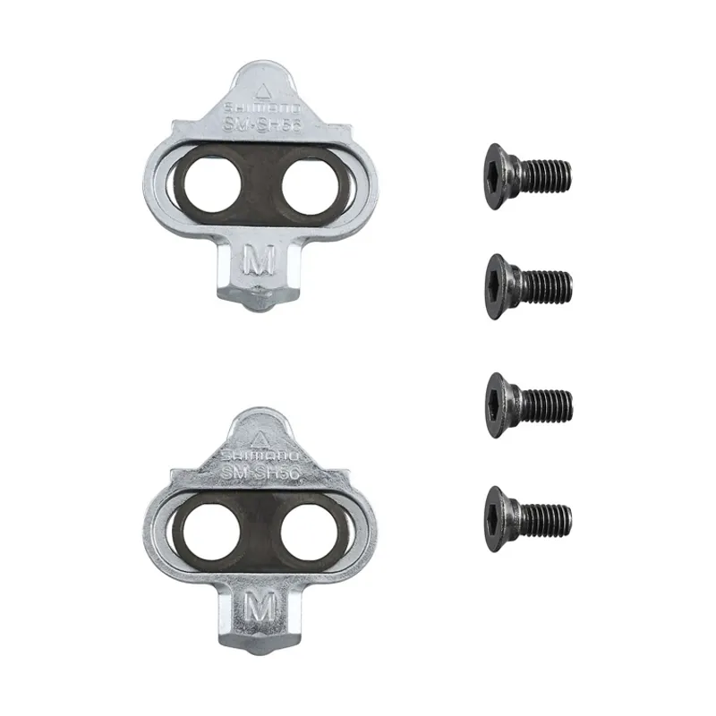 SHIMANO SM-SH56 SPD CLEAT SET MULTI-DIRECTIONAL RELEASE TYPE in SILVER-1