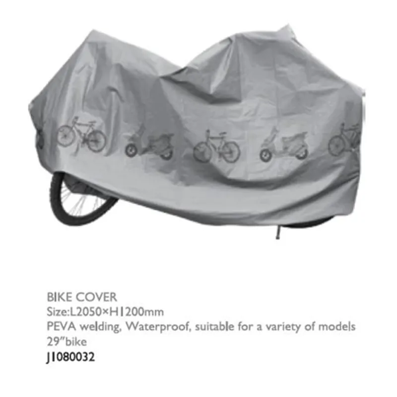 Bike Cover Waterproof Peva Welding 2050mm x1200mm suits all bikes up to 29 inch in Silver