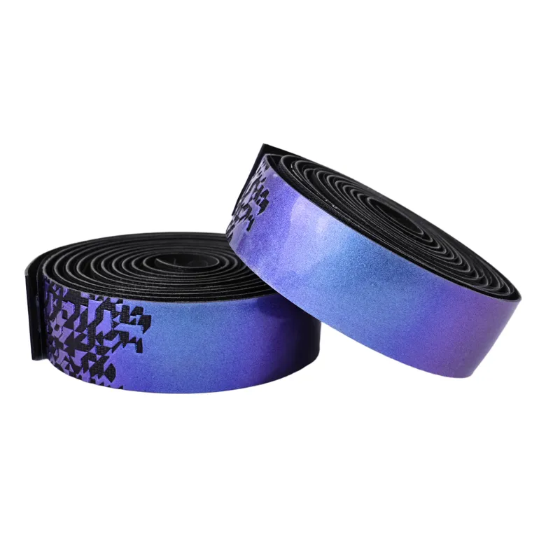 JetBlack JetWrap Silicone Bar Tape in Black/Chameleon Blue
