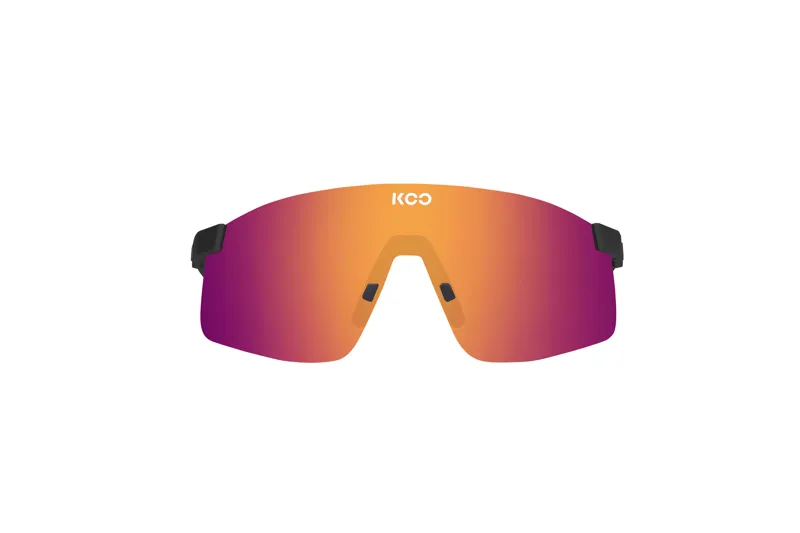 Koo Nova Cycling Sunglasses Matt Black Frame with Fuchsia Mirror Lenses-2