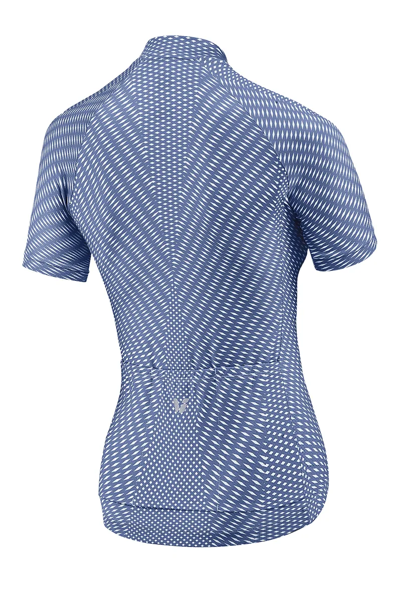 Liv Beliv Short Sleeve Womens Jersey In Aged Denim-1