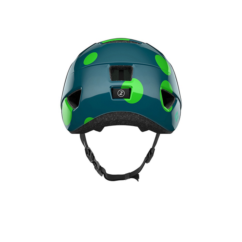 Lazer Nutz Kids Helmet With Kineticore Green Dots in Green-2