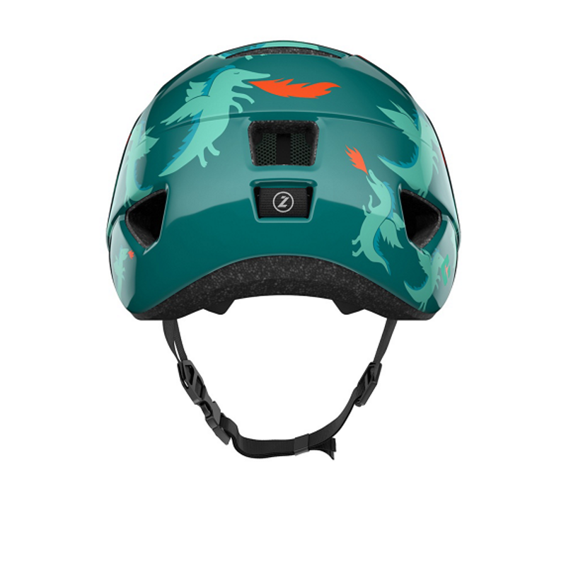 Lazer Nutz Kids Helmet With Kineticore Dragons in Green-3