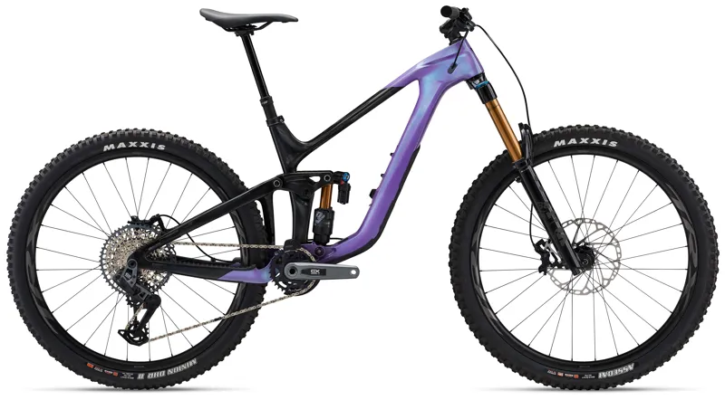 Giant Reign Advanced 1 Carbon Enduro Mountain Bike in Digital Blurple