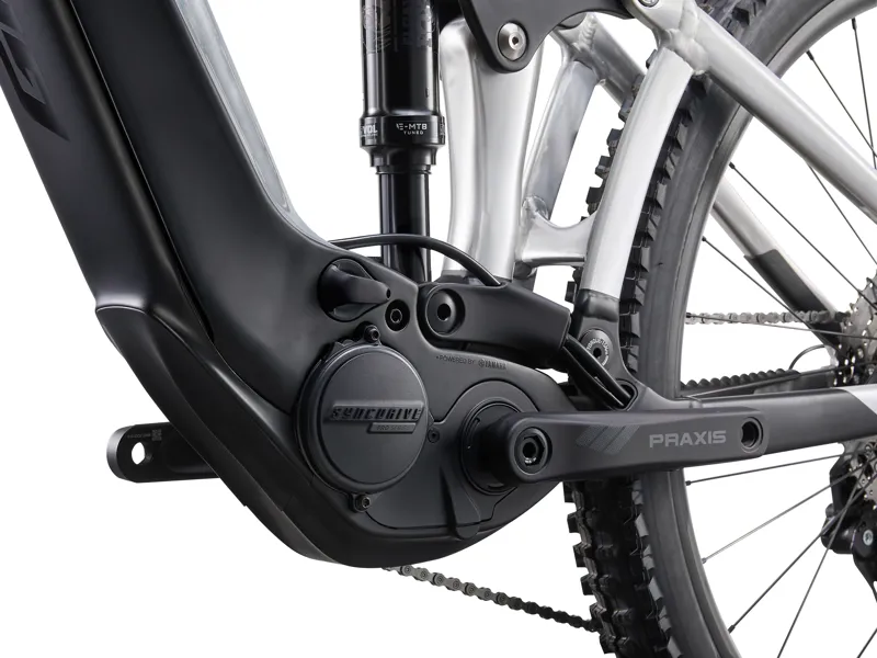 Giant Reign E+ 3 Electric Enduro Mountain Bike in Raw Aluminum-4