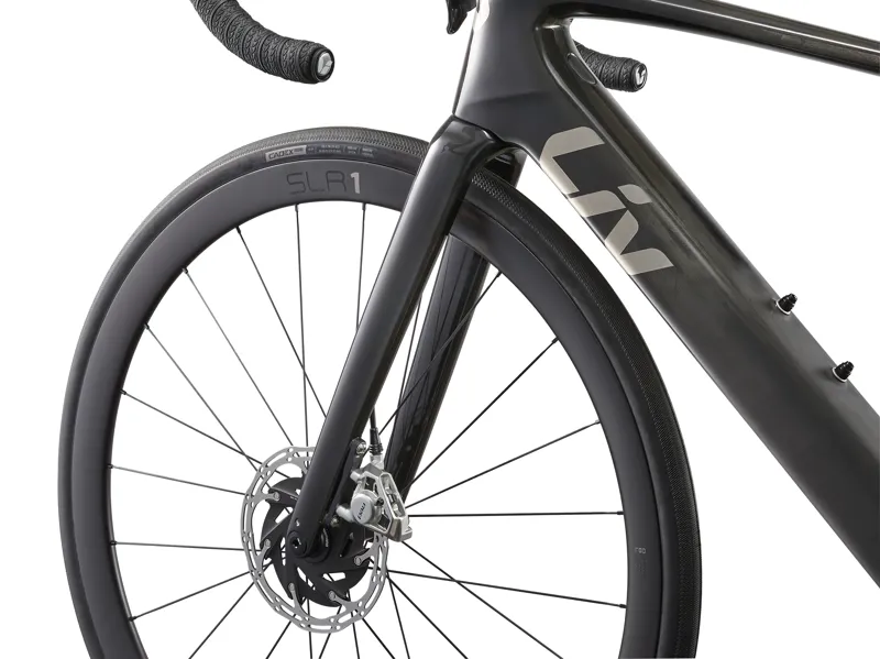 Liv Avail Advanced E+ Elite 0 Womens Electric Road Bike in Raw Carbon-10
