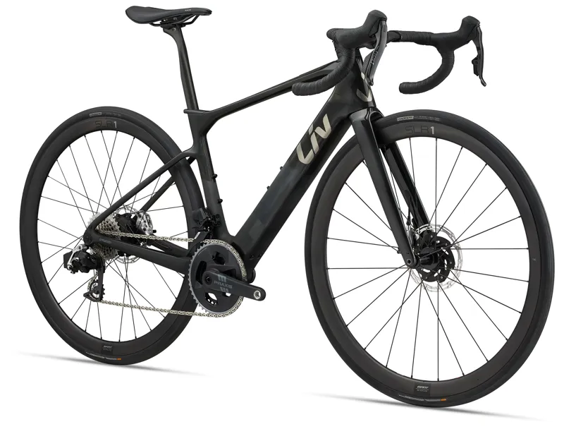 Liv Avail Advanced E+ Elite 0 Womens Electric Road Bike in Raw Carbon-13