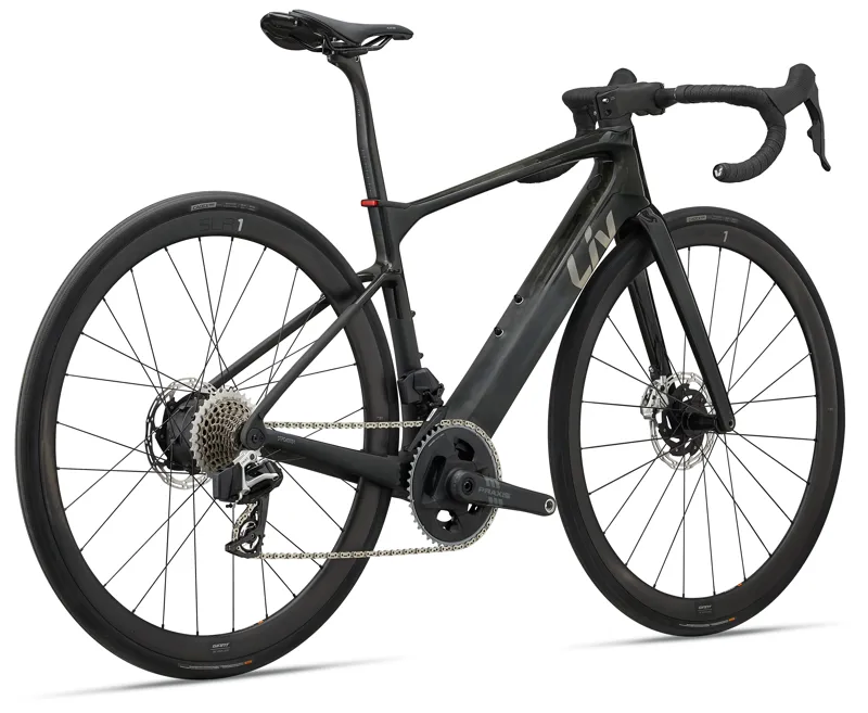 Liv Avail Advanced E+ Elite 0 Womens Electric Road Bike in Raw Carbon-1