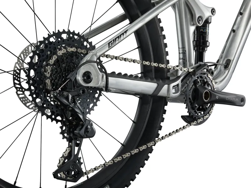 Giant Faith 24 Kids Dual Suspension Mountain Bike In Raw Aluminium