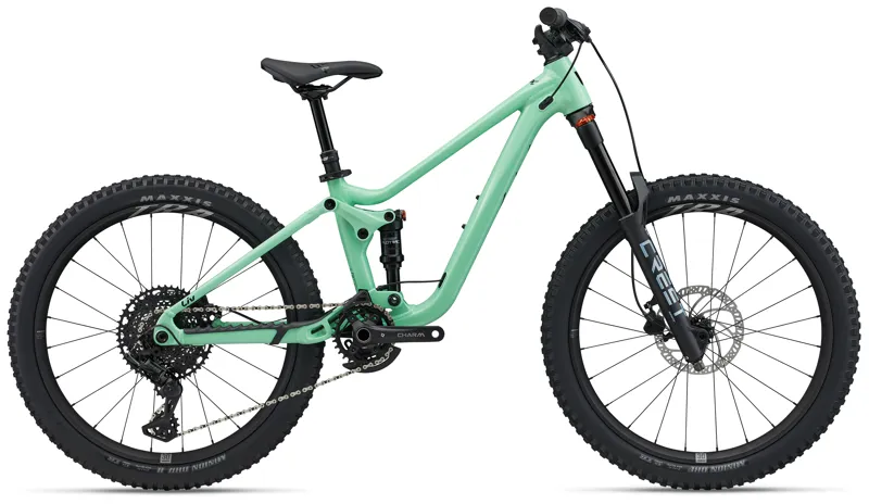 Liv Faith 24 inch Kids Dual Suspension Mountain Bike in Neo Mint