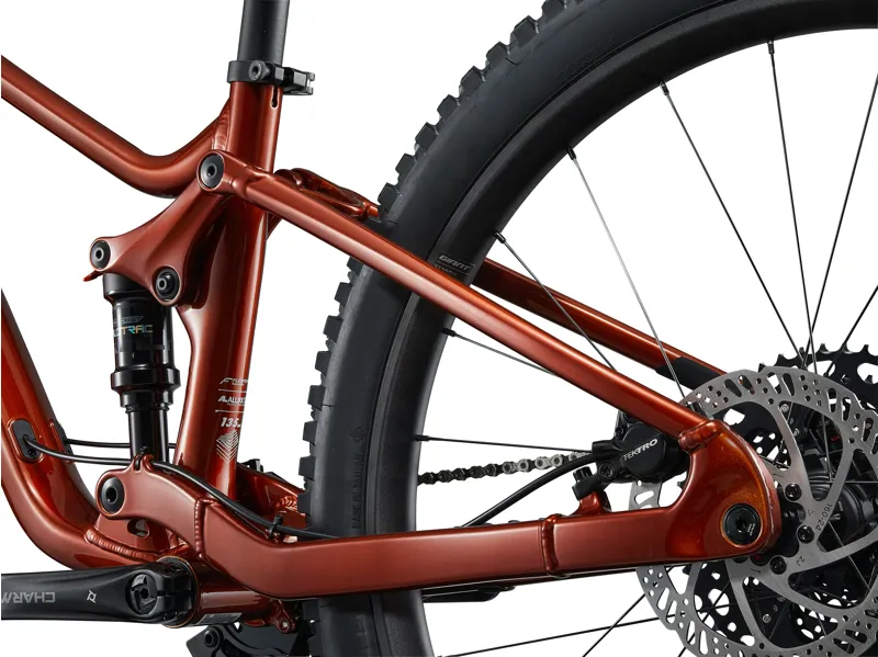 Giant Faith Kids 27.5/26 inch Mullet Dual Suspension Mountain Bike In Copper-6