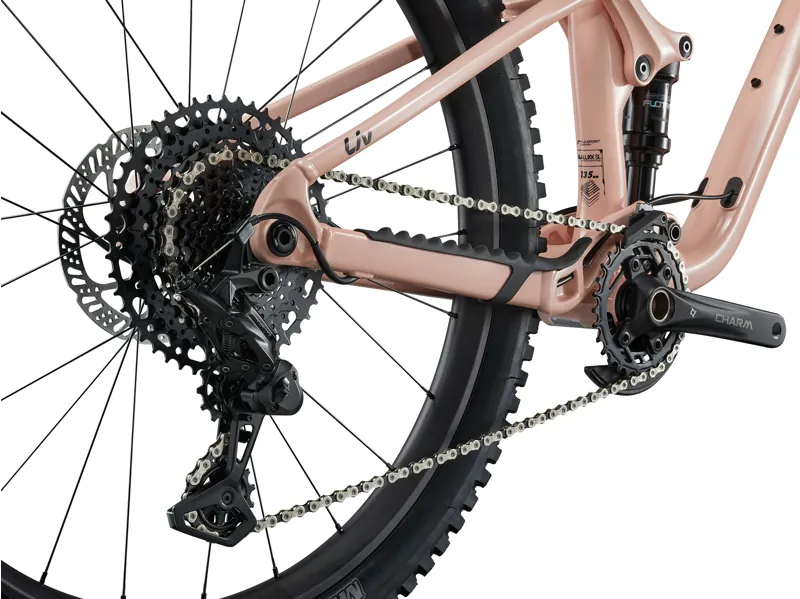 Liv Faith Kids 27.5/26 inch Mullet Dual Suspension Mountain Bike In Radiant Pink-12