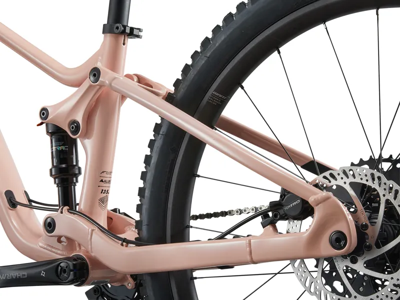 Liv Faith Kids 27.5/26 inch Mullet Dual Suspension Mountain Bike In Radiant Pink-6