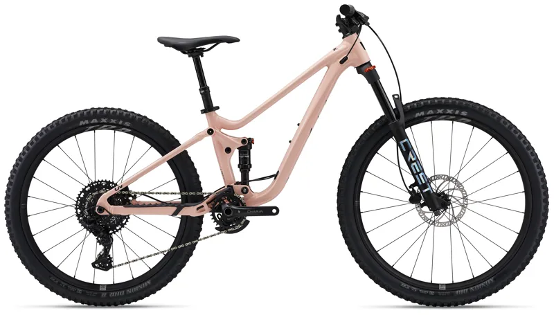 Liv Faith Kids 27.5 26 inch Mullet Dual Suspension Mountain Bike In Radiant Pink