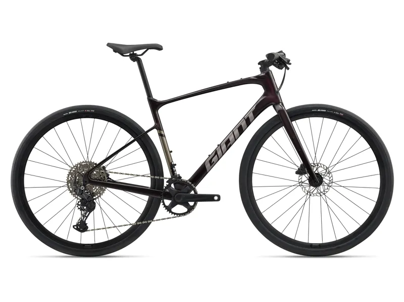 Giant FastRoad AR Advanced 2 Mens Flat Bar Road Bike in Tiger Red