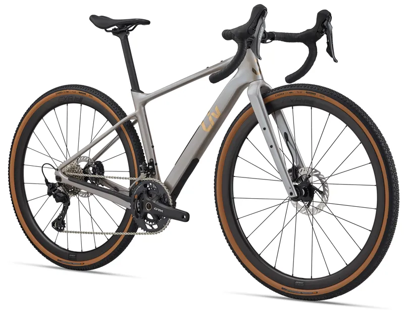 Liv Devote Advanced 0 Womens Carbon Gravel Bike in Camel Silk-1