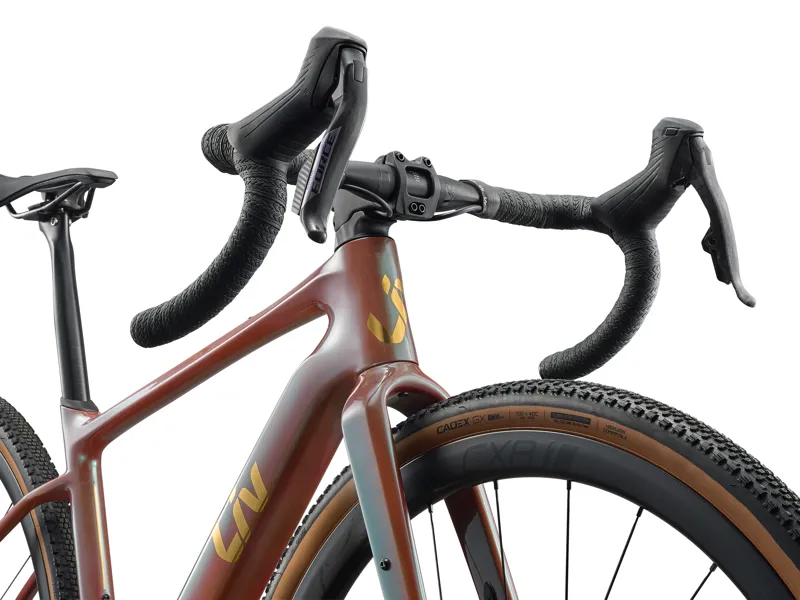 Liv Devote Advanced Pro Womens Carbon Gravel Bike in Nebula/Chrome-6