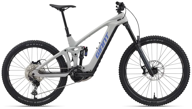 Giant Reign Advanced E+ 2 Electric Enduro Bike in Moon Dust