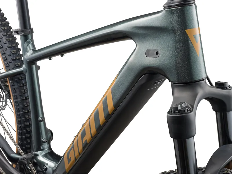 Giant Talon E+ Electric Mens Mountain Bike in Asphalt Green-3