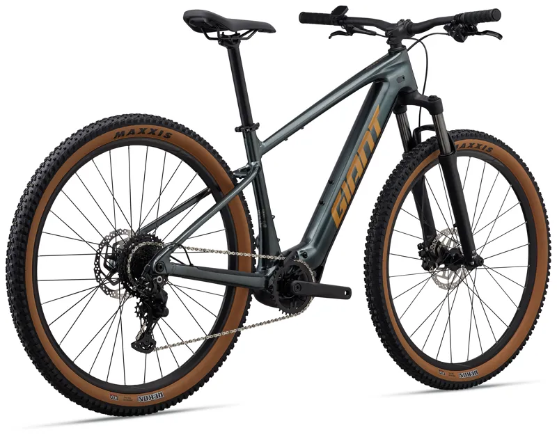 Giant Talon E+ Electric Mens Mountain Bike in Asphalt Green-9