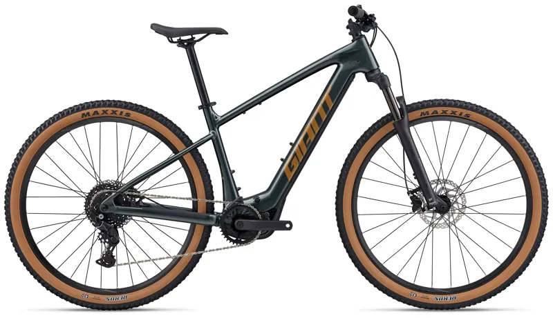 Giant Talon E+ Electric Mens Mountain Bike in Asphalt Green