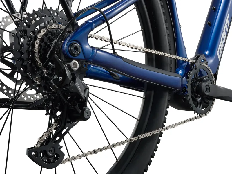 Giant Talon E+ EX Mens Hardtail Electric Bike in Metallic Navy-1