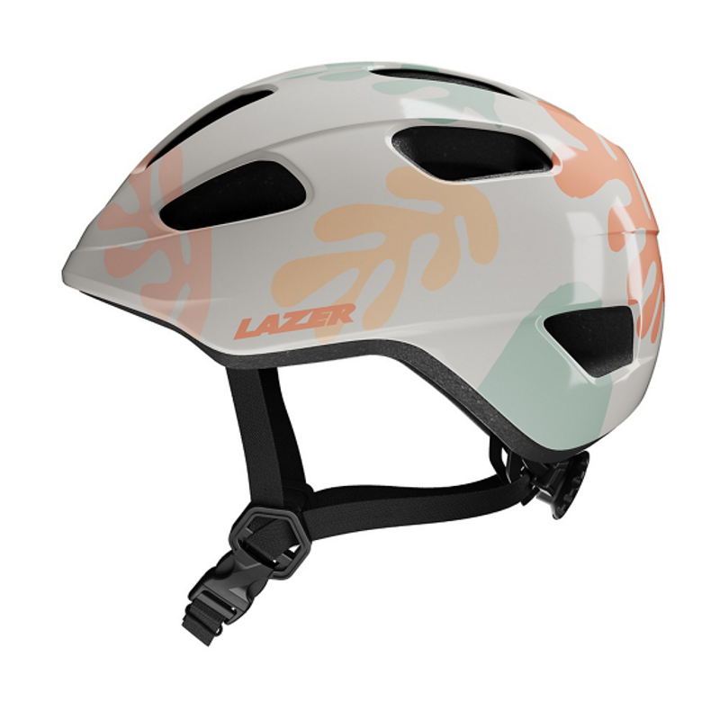 Lazer Nutz Kids Helmet KinetiCore Leaves White-3