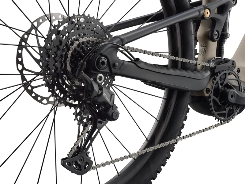 Giant Stance E+ 1 Mens Electric Trail MTB in Almond/Black-8