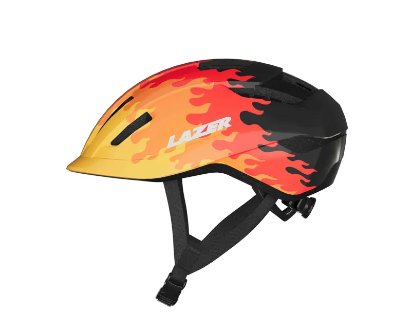 Lazer J1 Kids Helmet with Kineticore in Flames-3
