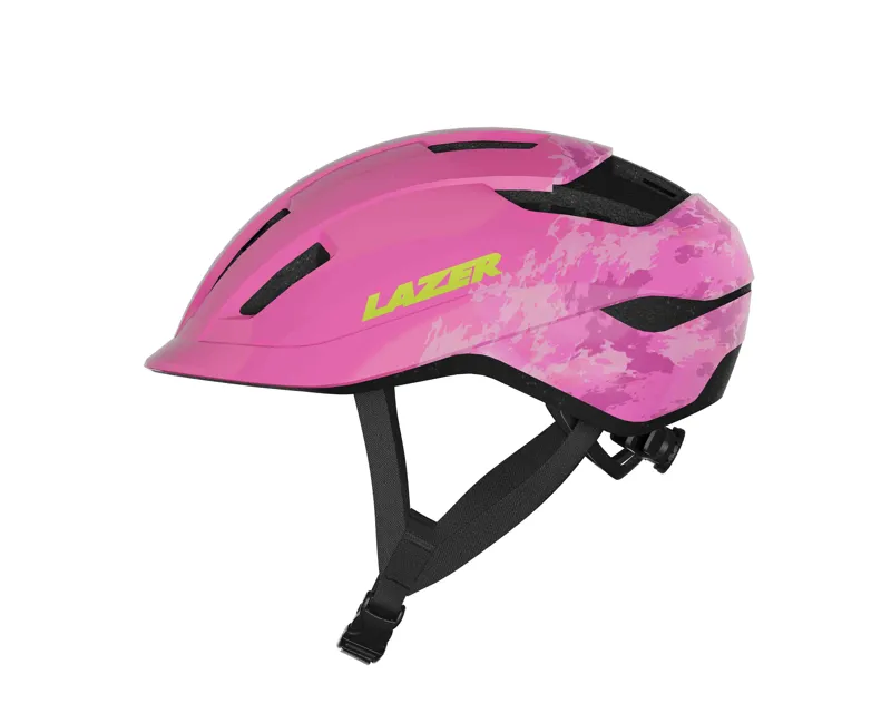 Lazer J1 Kids Helmet with Kineticore in Pink Clouds-3