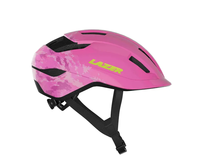Lazer J1 Kids Helmet with Kineticore in Pink Clouds-1