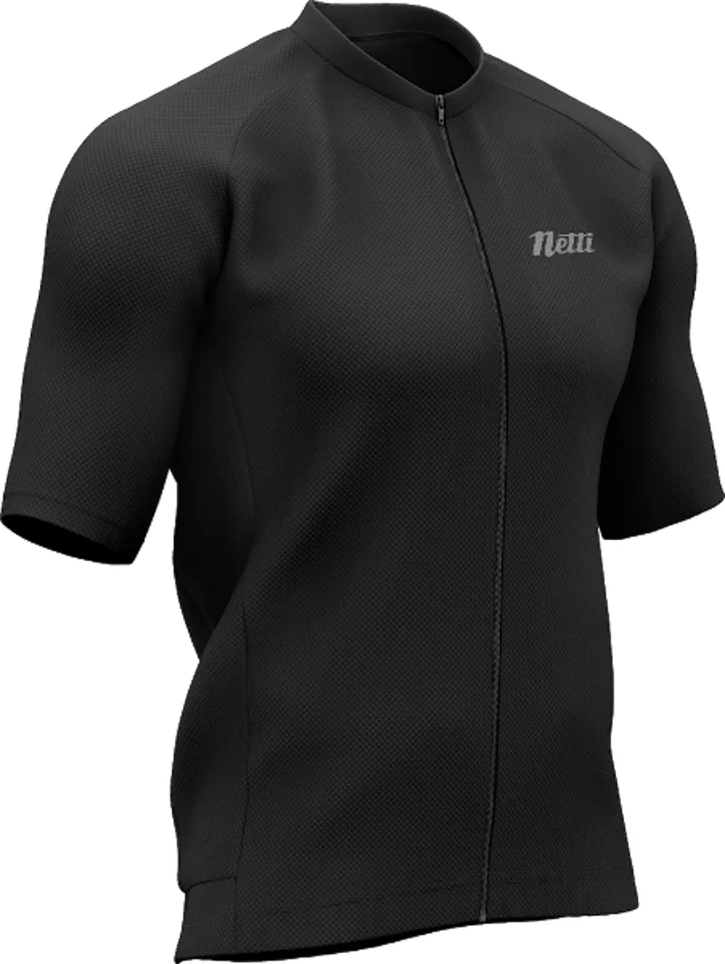 NETTI BREEZE MEN'S CYCLING JERSEY SHORT SLEEVE IN BLACK